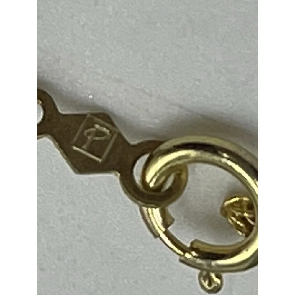 Vintage GTRJ Sterling Silver Vermeil 1/2 cttw‎ Diamond Open Heart Necklace